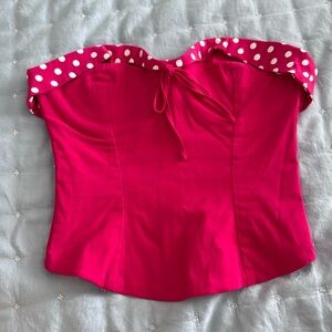 I.Am.GIA corset top with polka dots size S